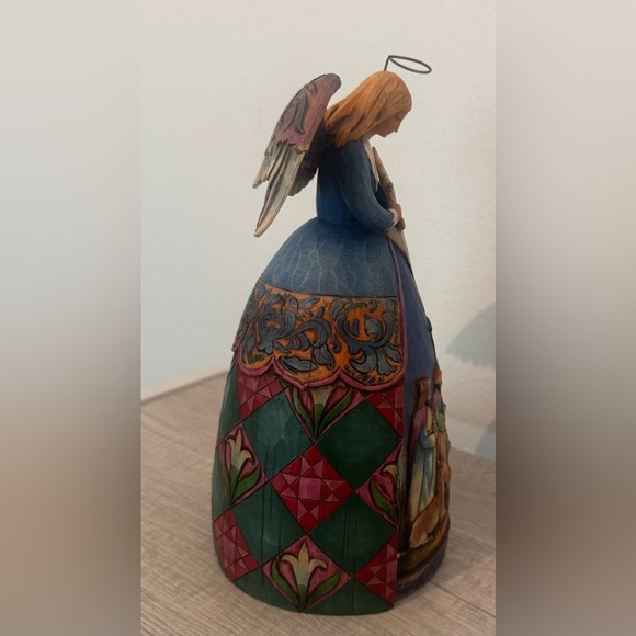 Jim Shore 2005 Heartwood Creek "A Star Shall Guide Us" Angel Nativity Figurine - Picture 9 of 11
